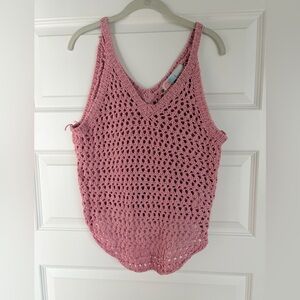 Free People Crochet Top Coverup